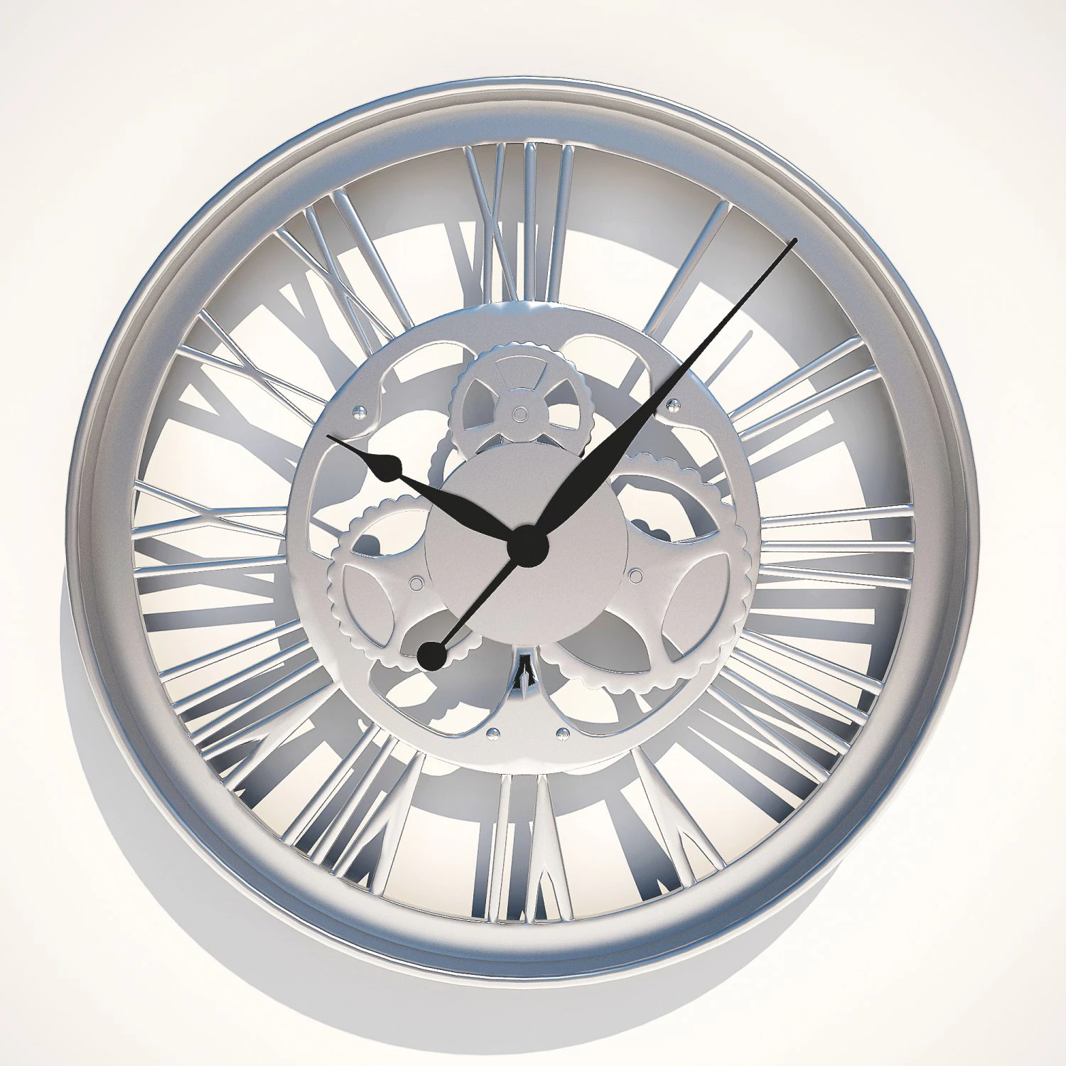 wall clock gear kare design 3D Model .c4d .max .obj .3ds .fbx .stl .blend 