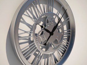 wall clock gear kare design 3D Model