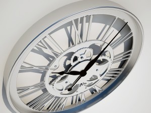 wall clock gear kare design 3D Model