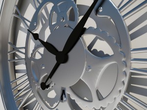 wall clock gear kare design 3D Model