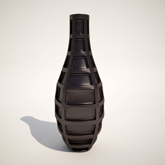 vase grid blue 43cm kare design 3Dモデル .c4d .max .obj .3ds .fbx .stl .blend 