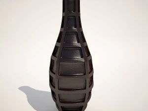 vas kotak biru desain kare 43cm Model 3D