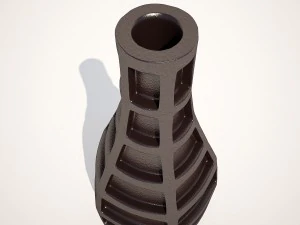 vase grid blue 43cm kare design 3D Model