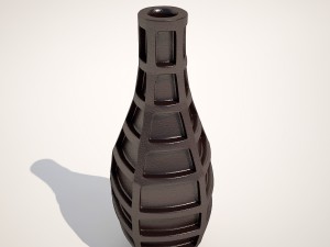 vase grid blue 43cm kare design 3Dモデル