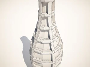 vase grid blue 43cm kare design 3D Model