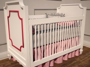 crib and dresser newport cottages Modelo 3D