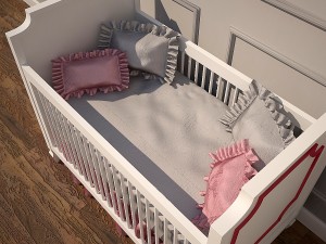 crib and dresser newport cottages Modelo 3D