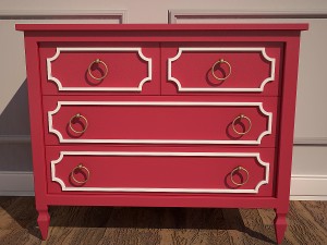 crib and dresser newport cottages Modelo 3D