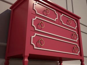 crib and dresser newport cottages Modelo 3D