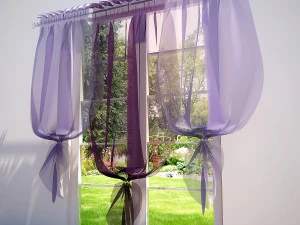 curtains and blinds 3D Model
