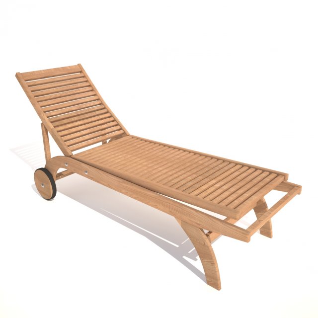 deck chair 3Dモデル .c4d .max .obj .3ds .fbx .stl .blend 