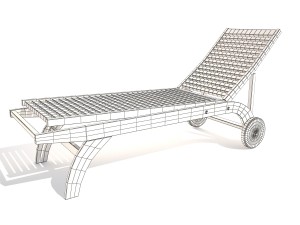 deck chair 3Dモデル