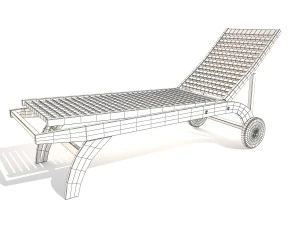 deck chair 3D Model