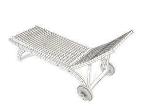 deck chair 3Dモデル