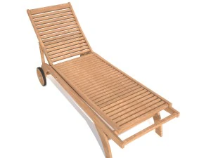deck chair 3D Model