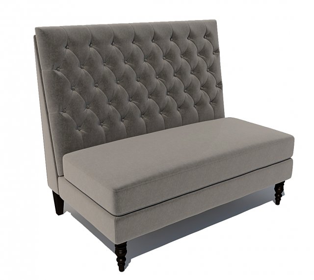 pri tucra velvet skylark upholstered banquette Modello 3D .c4d .max .obj .3ds .fbx .stl .blend 