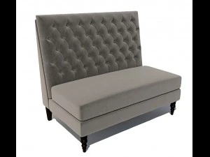 банкетка Pri Tucra с бархатной обивкой в ​​виде жаворонка 3D Модель