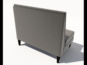 pri tucra velvet skylark upholstered banquette Modello 3D