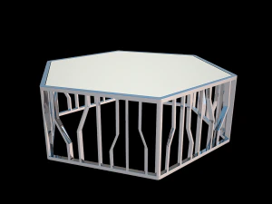 Reflexionsf&ouml;rmiger Cocktailtisch 3D Modell