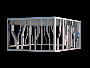 reflections shaped cocktail table Model 3D