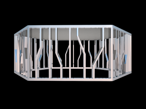 reflections shaped cocktail table Model 3D
