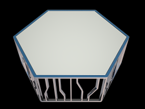 reflections shaped cocktail table Model 3D