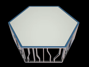 Reflexionsf&ouml;rmiger Cocktailtisch 3D Modell