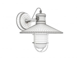 sconce antique industrial 3D Model