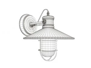 sconce antique industrial 3D Model