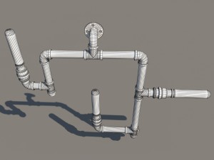 sconce otis industrial 3D Model