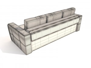 sofa renata pufetto 3D Модель
