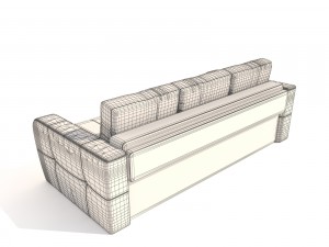 sofa renata pufetto 3D Модель