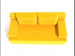 sofa marta pufetto Model 3D