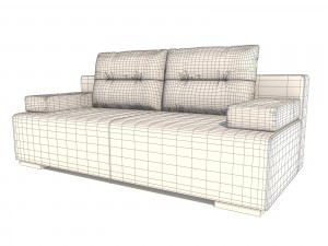 sofa marta pufetto Model 3D