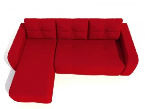 sofa renata pufetta red 3D Model
