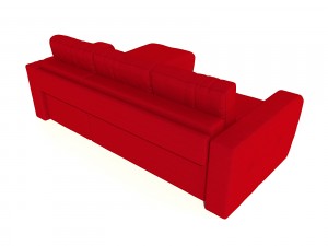 sofa renata pufetta red 3D 모델