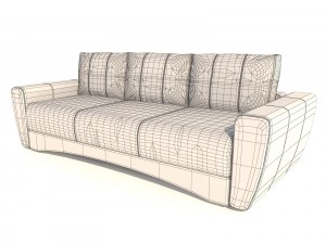 sofa pufetto andrea Model 3D