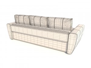 sofa pufetto andrea Model 3D