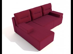 sofa marta pufetto 3D Model