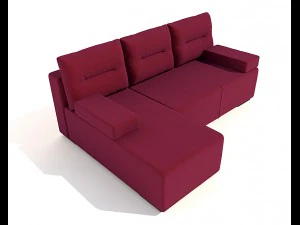 sofa marta pufetto 3D Model