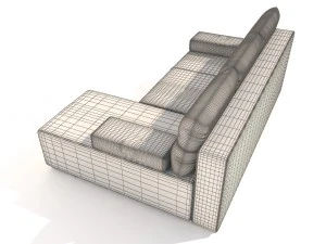 sofa marta pufetto 3D Model