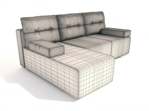 sofa marta pufetto 3D Model