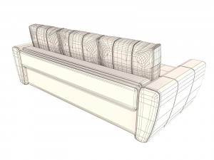 sofa andrea pufetto 3Dモデル