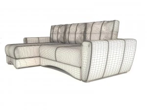 sofa andrea pufetto 3D Model
