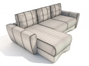 sofa andrea pufetto 3D Model