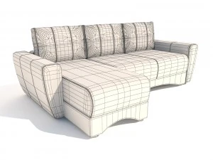 sofa andrea pufetto 3D Model