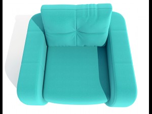 armchair renata pufetto 3D मॉडल