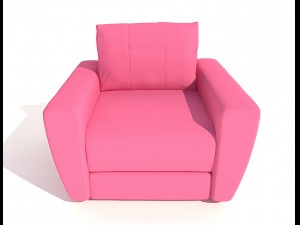 armchair andrea pufetto 3D Model