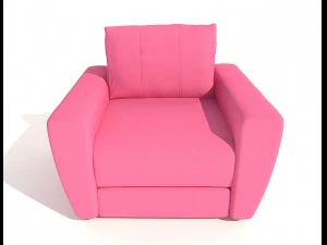 armchair andrea pufetto 3D Model