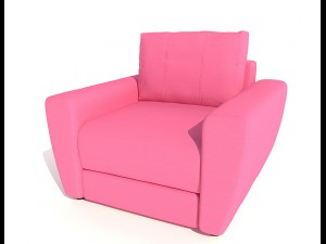 armchair andrea pufetto 3D Model